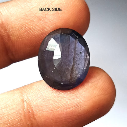 10.0 Carat 14X17X7.1 (WXLXD) Natural Faceted Oval Cut Iolite