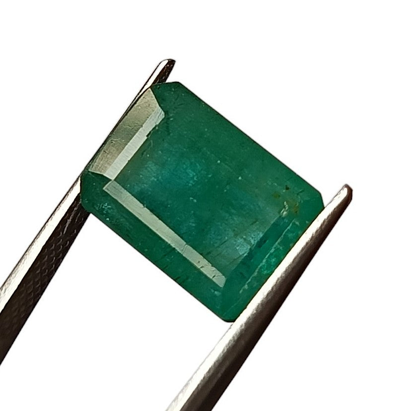 9.75 Carat 9.2X13.7X8.7 (WXLXD) Natural Zambian Emerald Cut Emerald