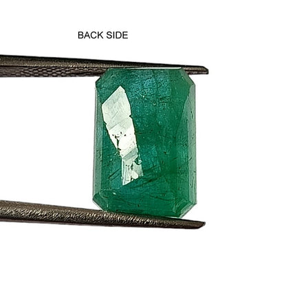 9.75 Carat 9.2X13.7X8.7 (WXLXD) Natural Zambian Emerald Cut Emerald