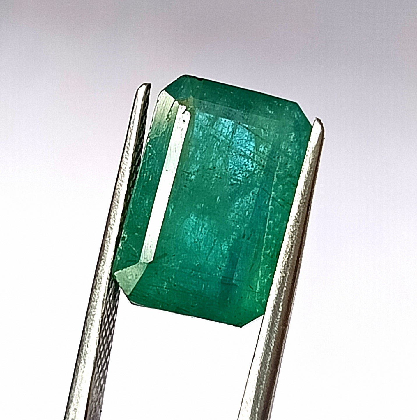 9.75 Carat 9.2X13.7X8.7 (WXLXD) Natural Zambian Emerald Cut Emerald