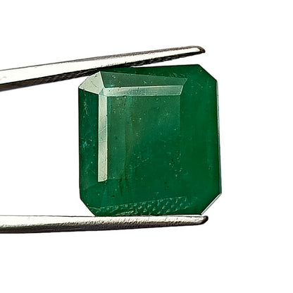 10.65 Carat 13X13.5X6.4 (WXLXD) Natural Zambian Cushion Cut Emerald