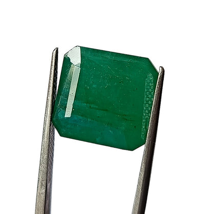 10.65 Carat 13X13.5X6.4 (WXLXD) Natural Zambian Cushion Cut Emerald