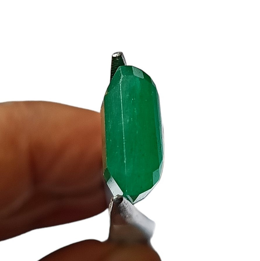 10.65 Carat 13X13.5X6.4 (WXLXD) Natural Zambian Cushion Cut Emerald