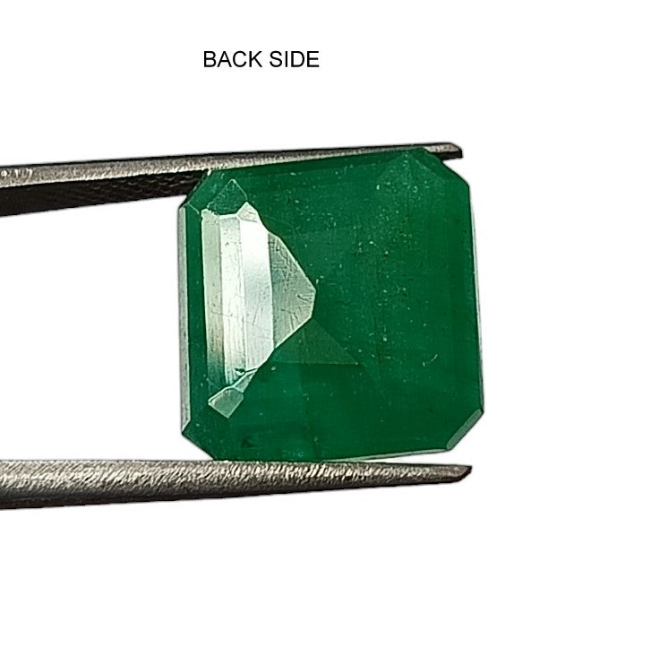 10.65 Carat 13X13.5X6.4 (WXLXD) Natural Zambian Cushion Cut Emerald