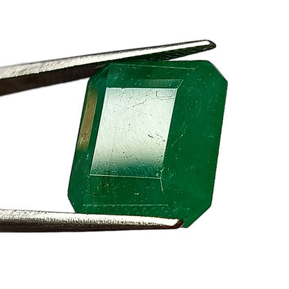 10.65 Carat 13X13.5X6.4 (WXLXD) Natural Zambian Cushion Cut Emerald