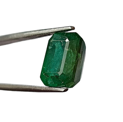 5.45 Carat 7.6X10.8X7.8 (WXLXD) Natural Zambian Emerald Cut Emerald