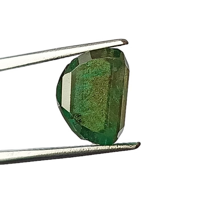 5.45 Carat 7.6X10.8X7.8 (WXLXD) Natural Zambian Emerald Cut Emerald