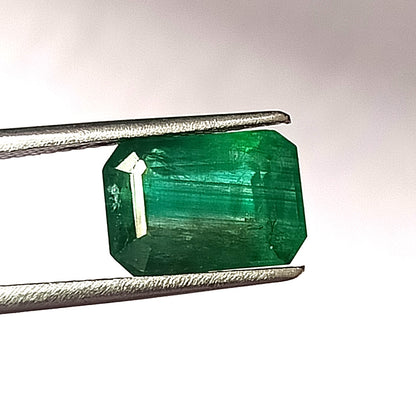 5.45 Carat 7.6X10.8X7.8 (WXLXD) Natural Zambian Emerald Cut Emerald