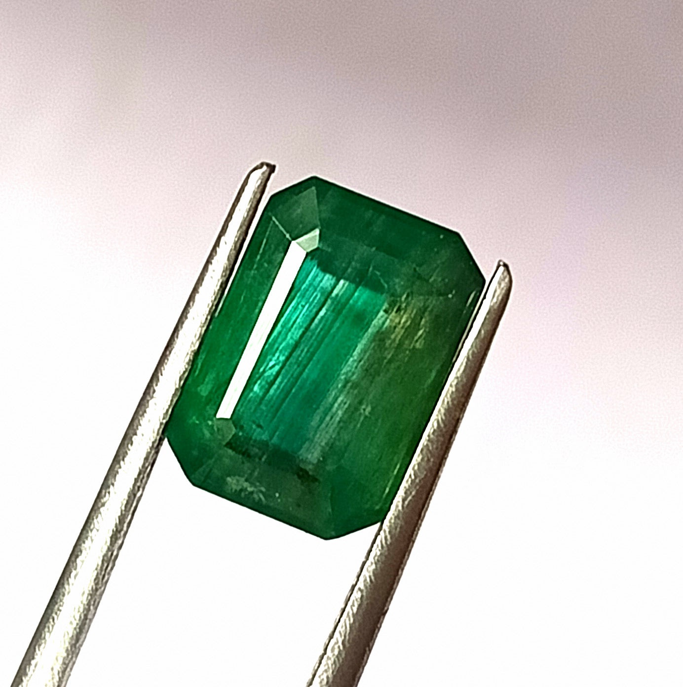 5.45 Carat 7.6X10.8X7.8 (WXLXD) Natural Zambian Emerald Cut Emerald