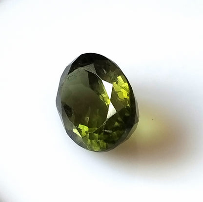 3.20 Carat 8X10X5.5 (WXLXD) Natural Oval Cut Green Tourmaline Gemstone