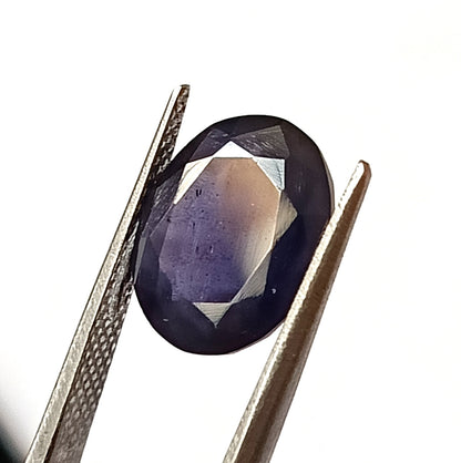 5.0 Carat 10.4X12.6X6.3 (WXLXD) Natural Faceted Oval Cut Iolite