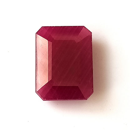 10.20 carat 11X15X4.5 (WXLXD) NATURAL EMERALD CUT MOSAMBIQUE RUBY