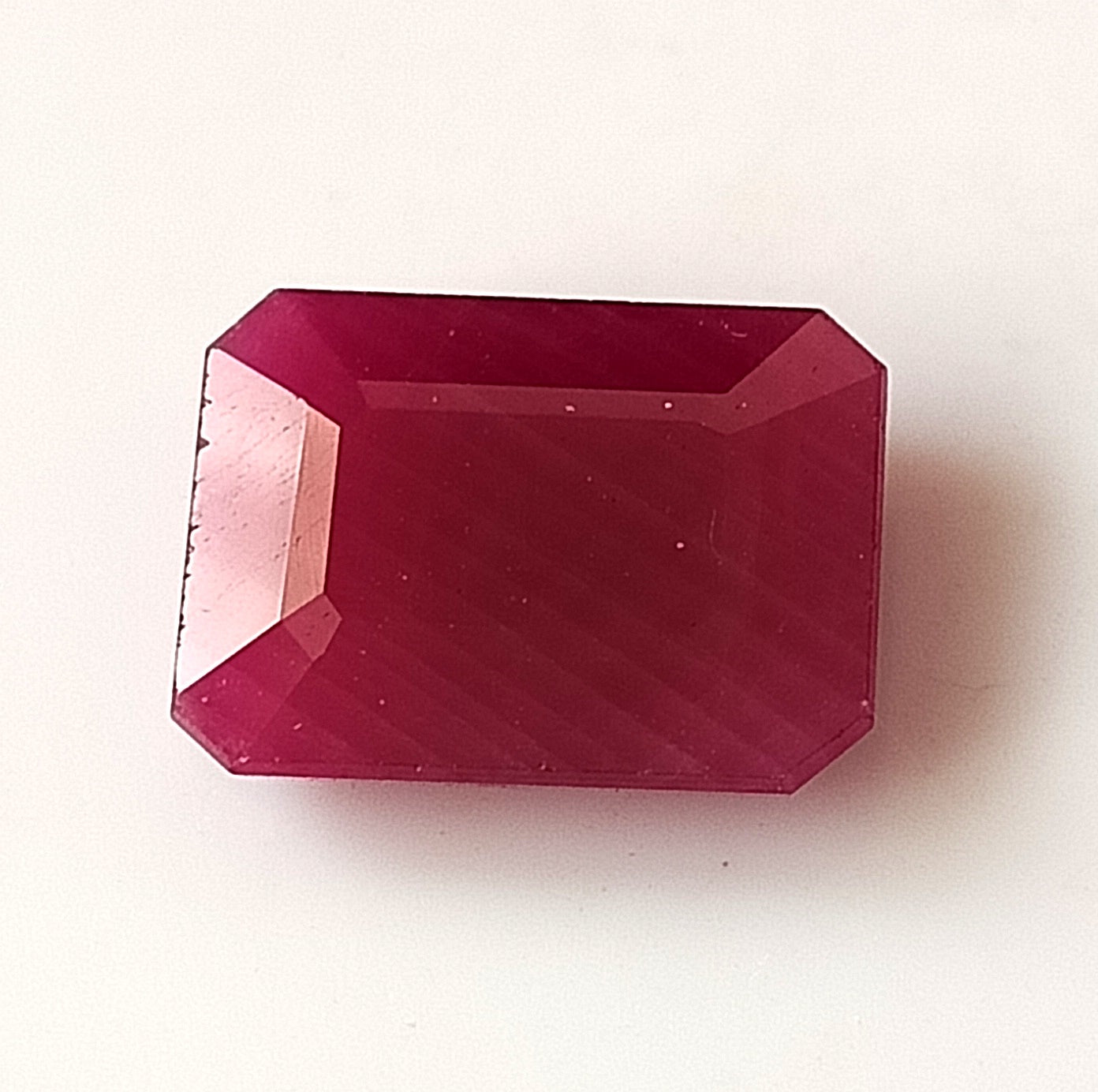 10.20 carat 11X15X4.5 (WXLXD) NATURAL EMERALD CUT MOSAMBIQUE RUBY