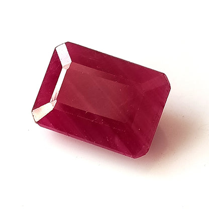 9.80 CARAT 10X14X5.7 (WXLXD) NATURAL EMERALD CUT MOSAMBIQUE RUBY
