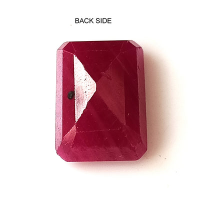 9.80 CARAT 10X14X5.7 (WXLXD) NATURAL EMERALD CUT MOSAMBIQUE RUBY