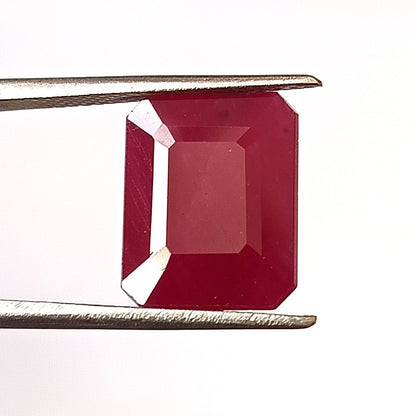 10.35 CARAT 10.3X13X6 (WXLXD) NATURAL EMERALD CUT MOSAMBIQUE RUBY