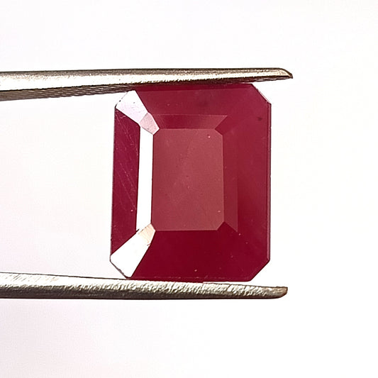 10.35 CARAT 10.3X13X6 (WXLXD) NATURAL EMERALD CUT MOSAMBIQUE RUBY