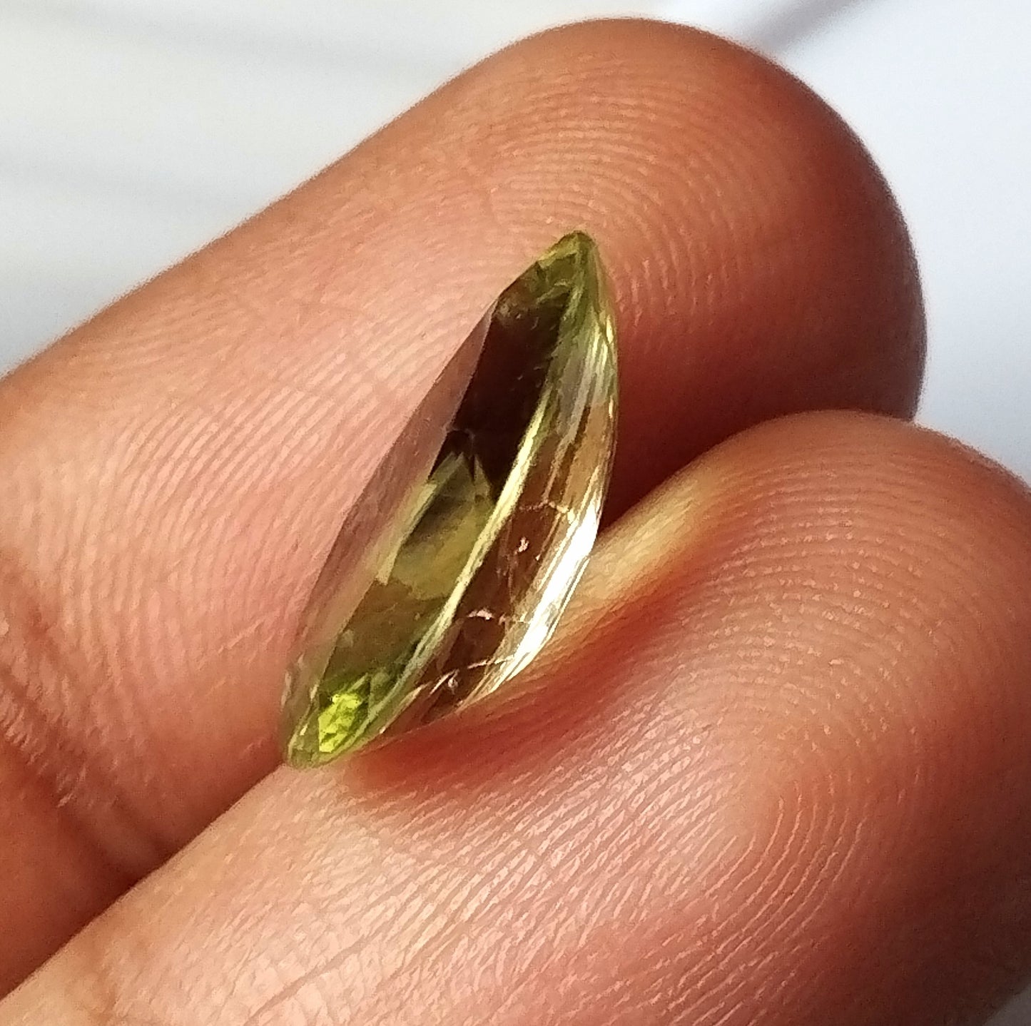 4.85 Carat 10.5X14.6X5.2 (WXLXD) Natural Pear Cut Green Tourmaline Gemstone