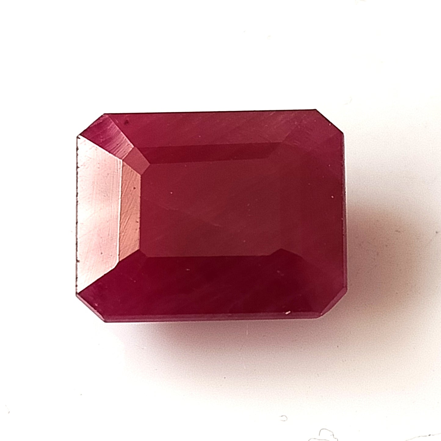 10.35 CARAT 10.3X13X6 (WXLXD) NATURAL EMERALD CUT MOSAMBIQUE RUBY