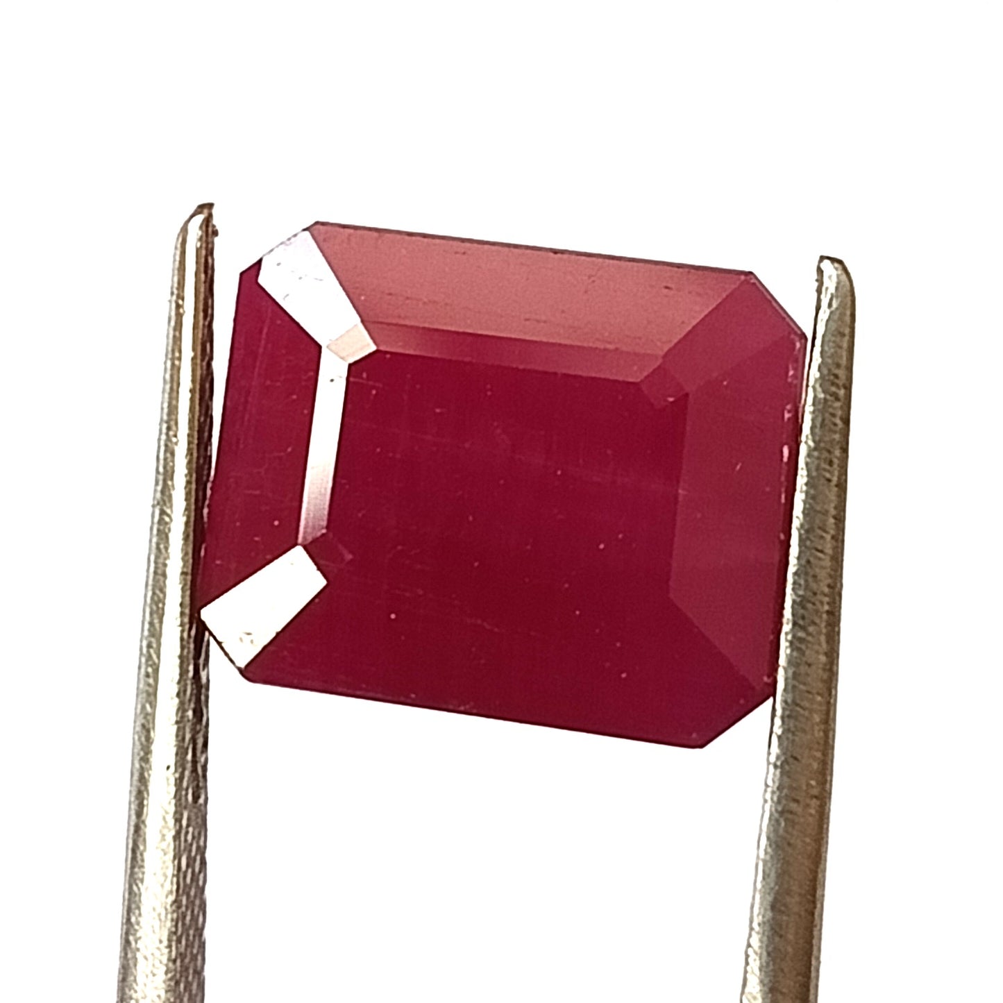 8.15 Carat 9.4X11.5X5.8 (WXLXD) Natural Emerald Cut Mozambique Ruby