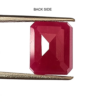 8.15 Carat 9.4X11.5X5.8 (WXLXD) Natural Emerald Cut Mozambique Ruby