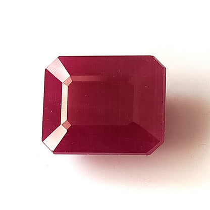 8.15 Carat 9.4X11.5X5.8 (WXLXD) Natural Emerald Cut Mozambique Ruby