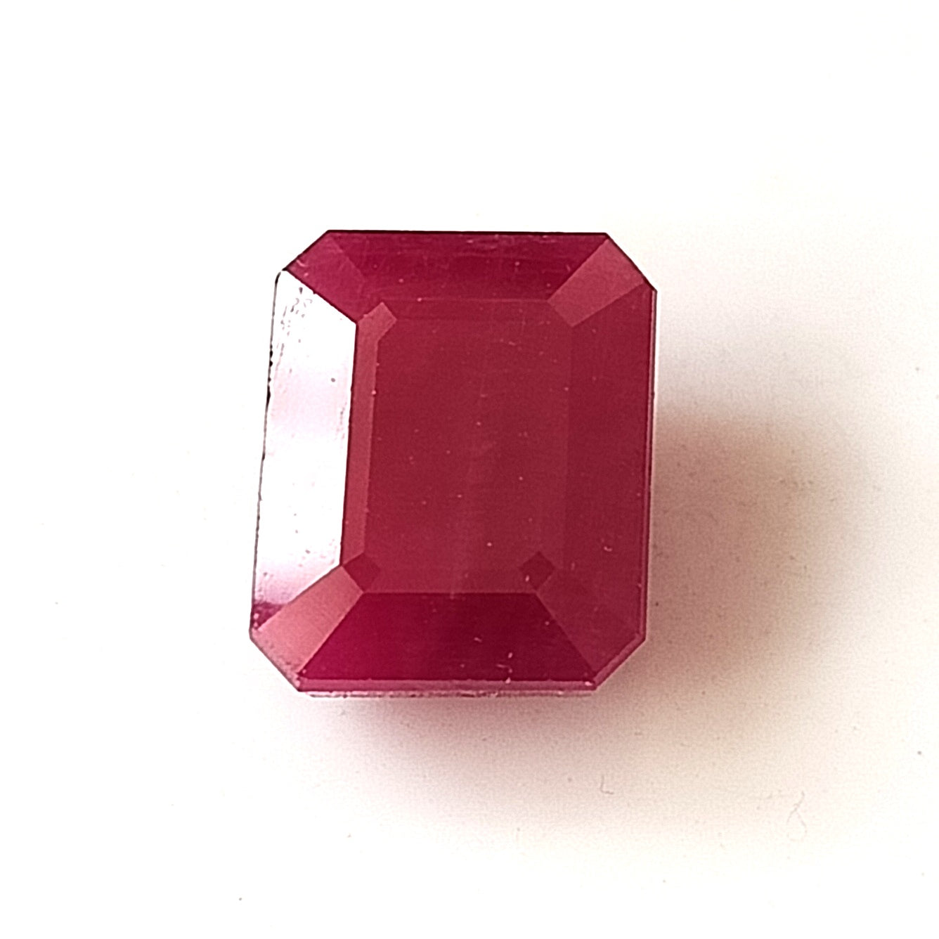 8.15 Carat 9.4X11.5X5.8 (WXLXD) Natural Emerald Cut Mozambique Ruby
