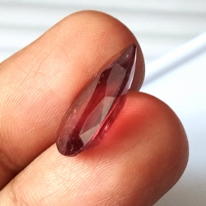 6.40 Carat 11.5X18X4.9 (WXLXD) Natural Pear Cut Pink Tourmaline Gemstone