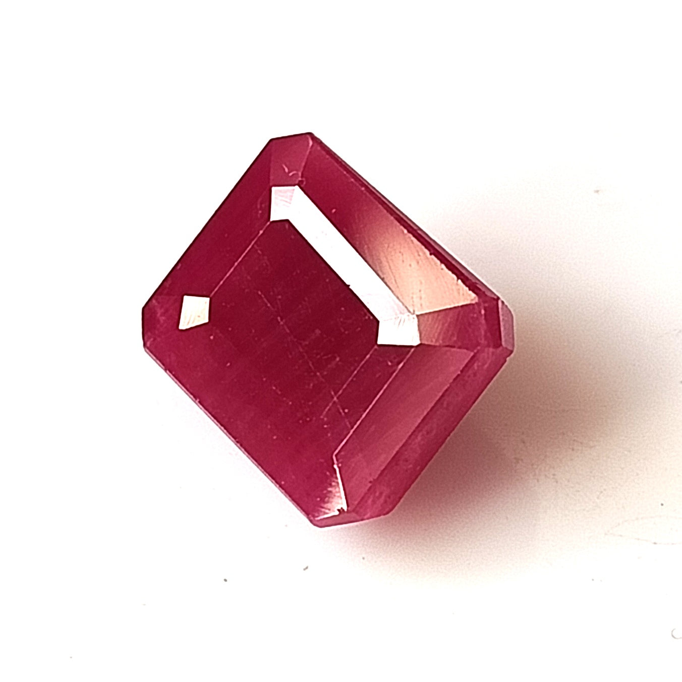 6.75 Carat 9X11X5.5 (WXLXD) Natural Emerald Cut Mozambique Ruby