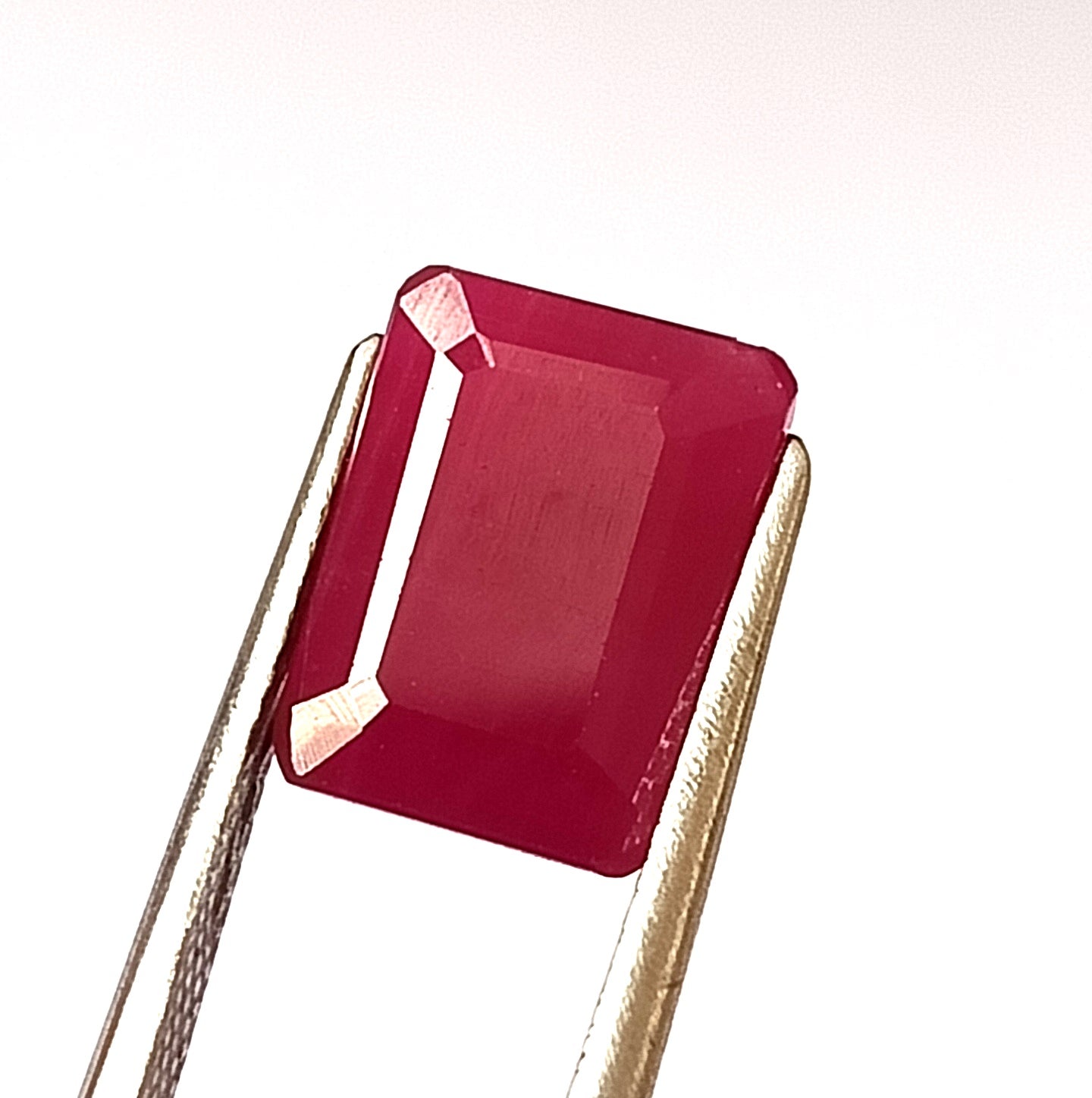 6.45 Carat 8.7X11.4X4.9 (WXLXD) Natural Emerald Cut Mozambique Ruby