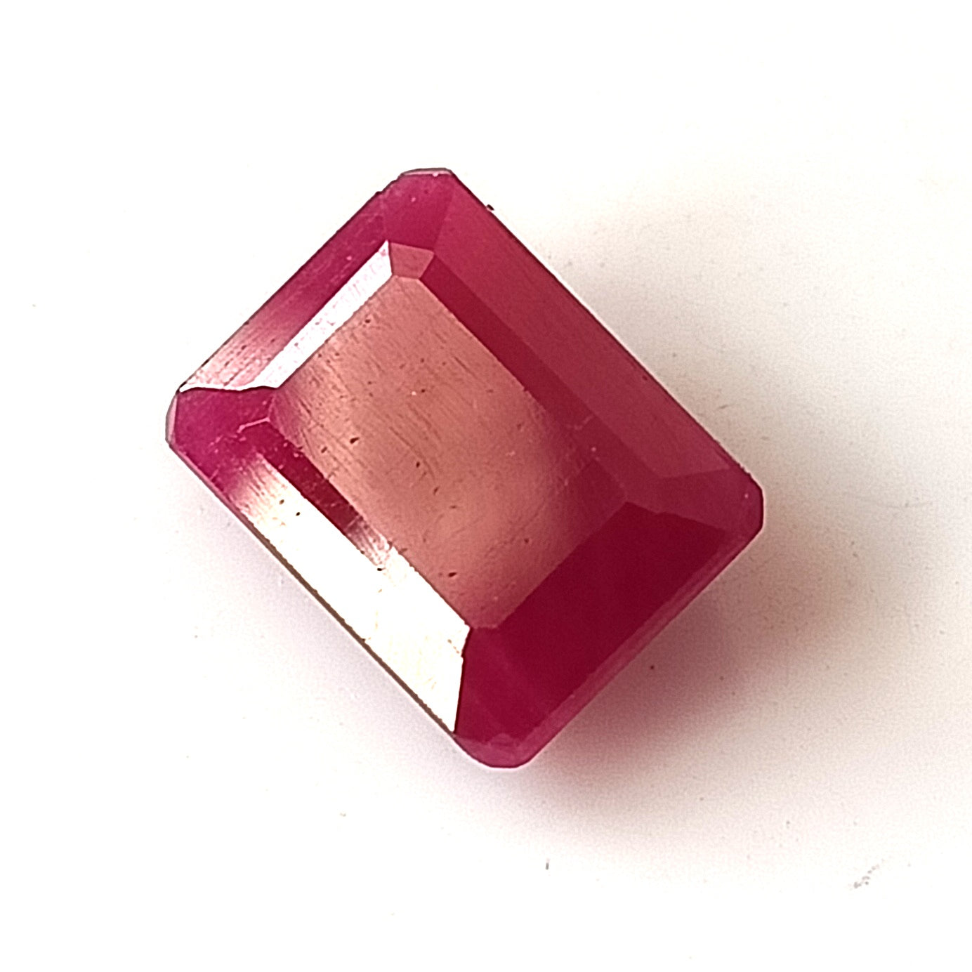 6.45 Carat 8.7X11.4X4.9 (WXLXD) Natural Emerald Cut Mozambique Ruby