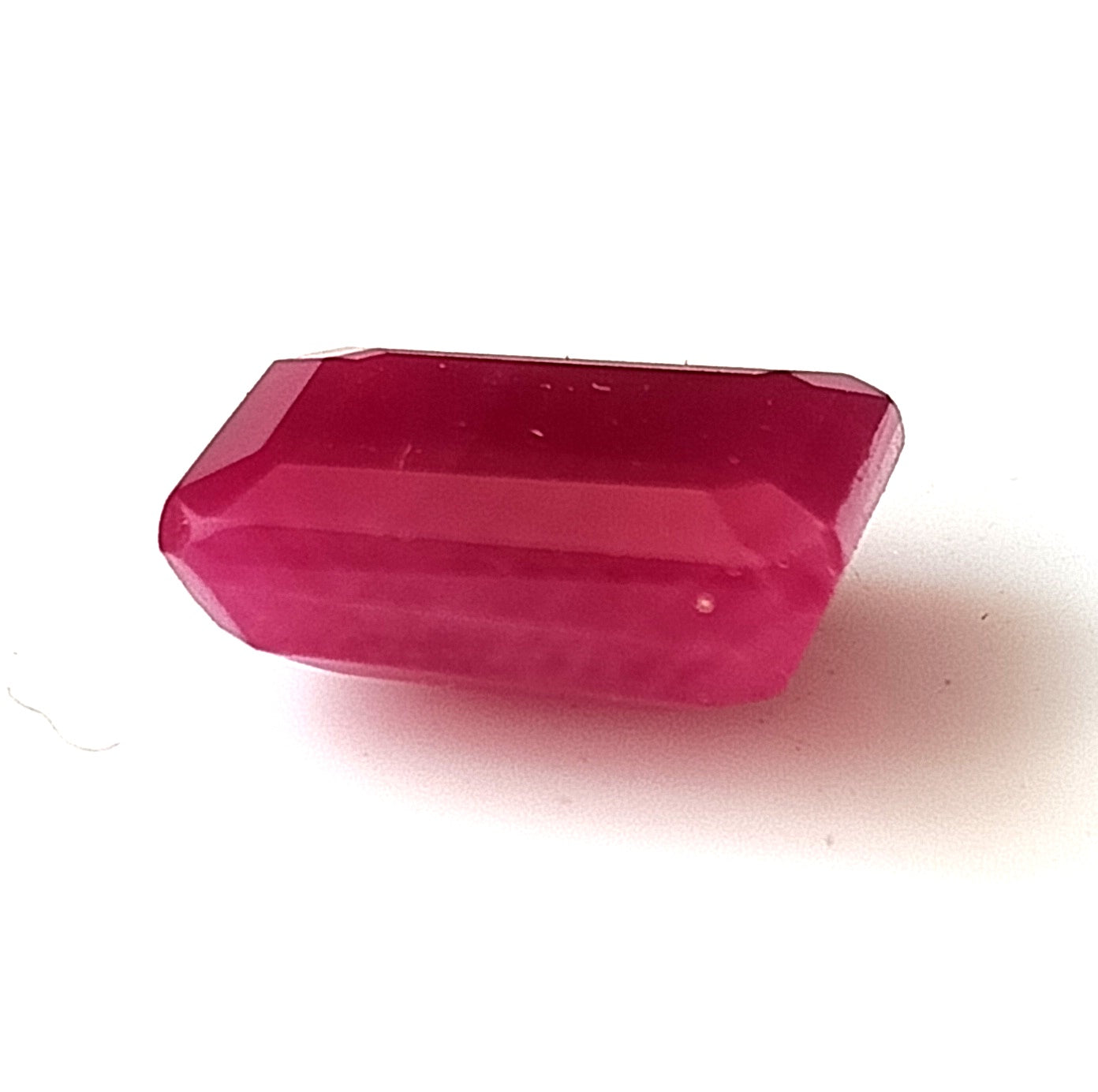 6.45 Carat 8.7X11.4X4.9 (WXLXD) Natural Emerald Cut Mozambique Ruby
