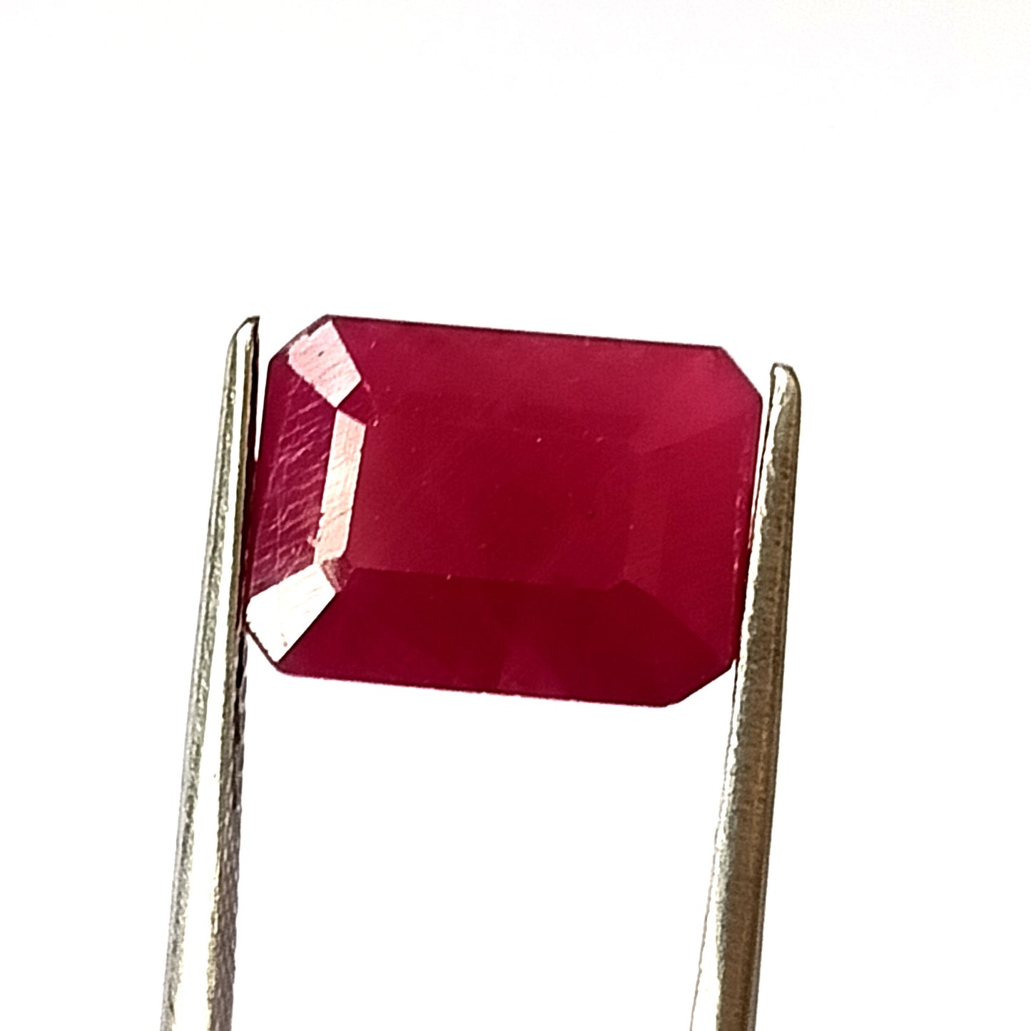 6.45 Carat 9X12X5 (WXLXD) Natural Emerald Cut Mozambique Ruby