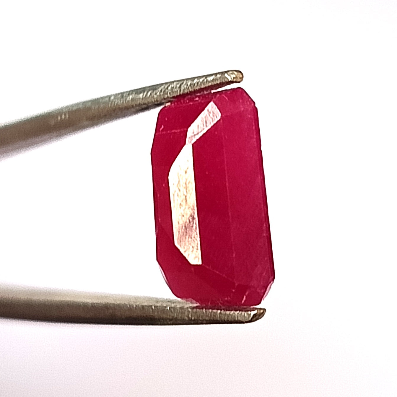 6.45 Carat 9X12X5 (WXLXD) Natural Emerald Cut Mozambique Ruby