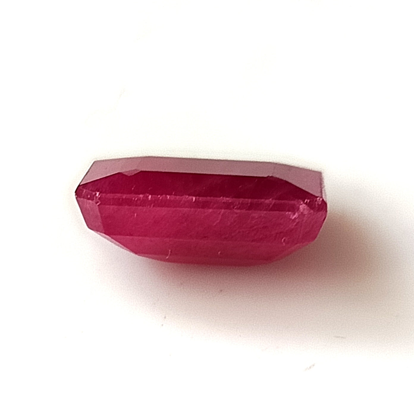 6.45 Carat 9X12X5 (WXLXD) Natural Emerald Cut Mozambique Ruby