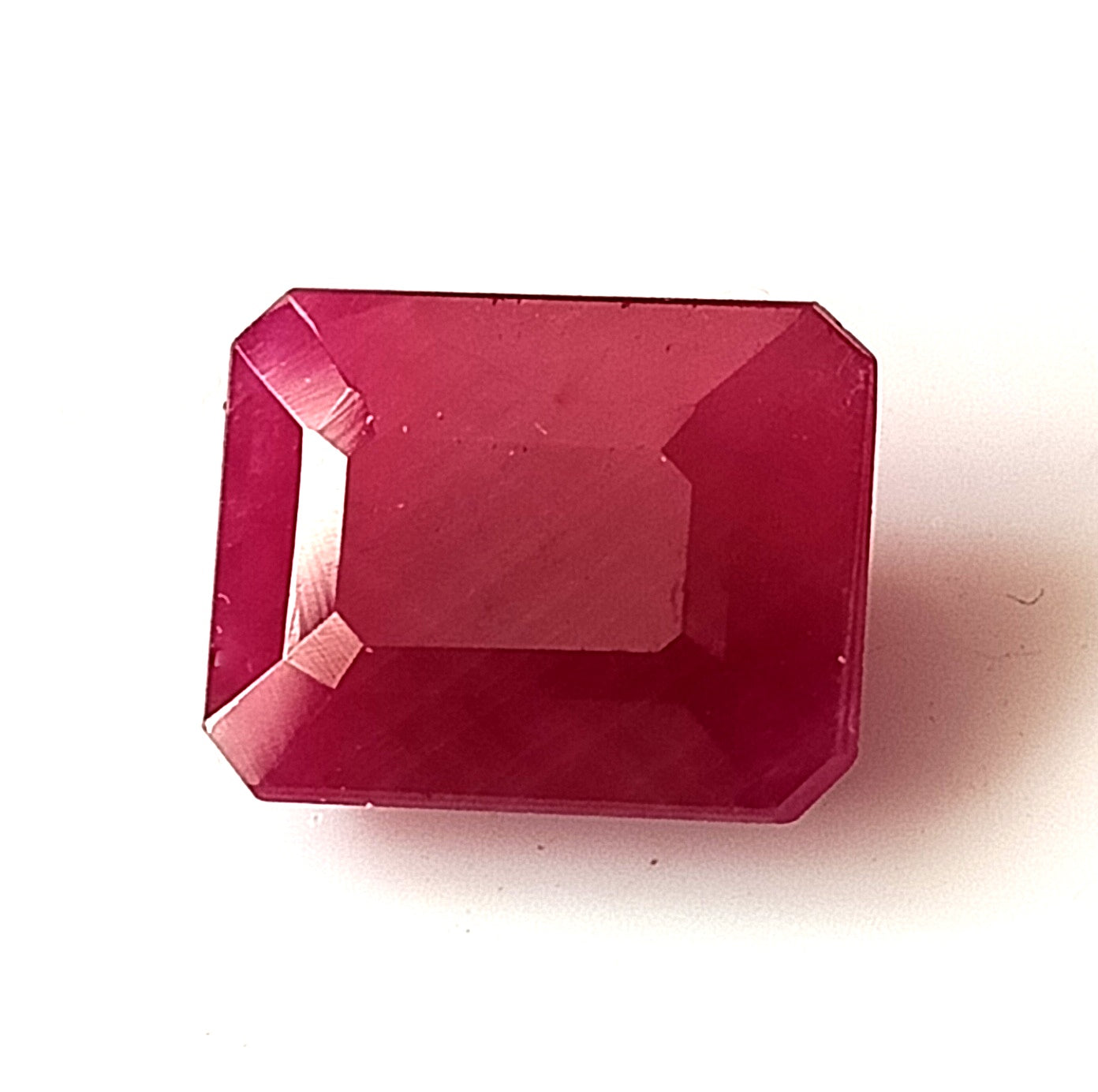 5.55 Carat 8.8x11.5x4.6 (WXLXD) Natural Emerald Cut Mozambique Ruby