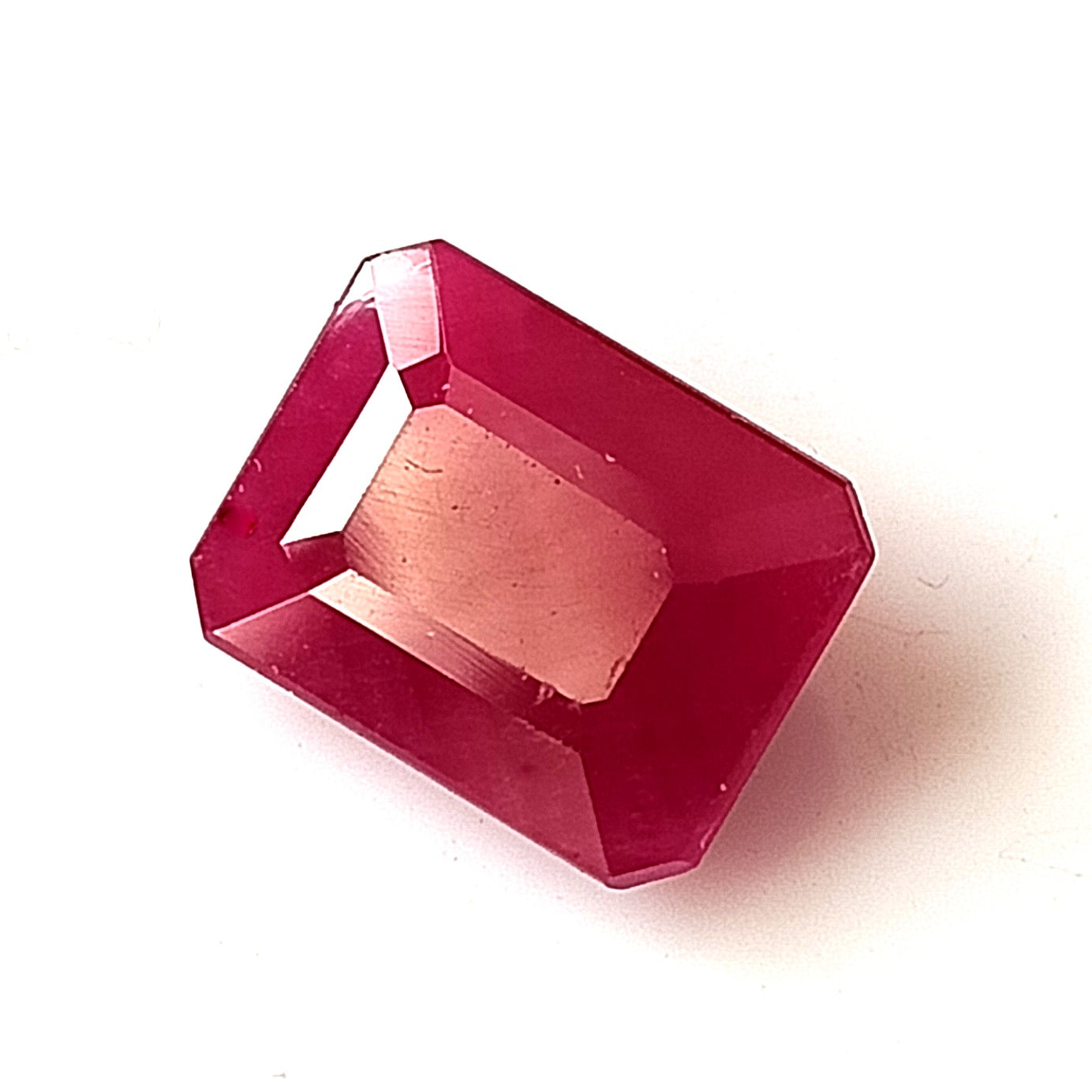5.55 Carat 8.8x11.5x4.6 (WXLXD) Natural Emerald Cut Mozambique Ruby
