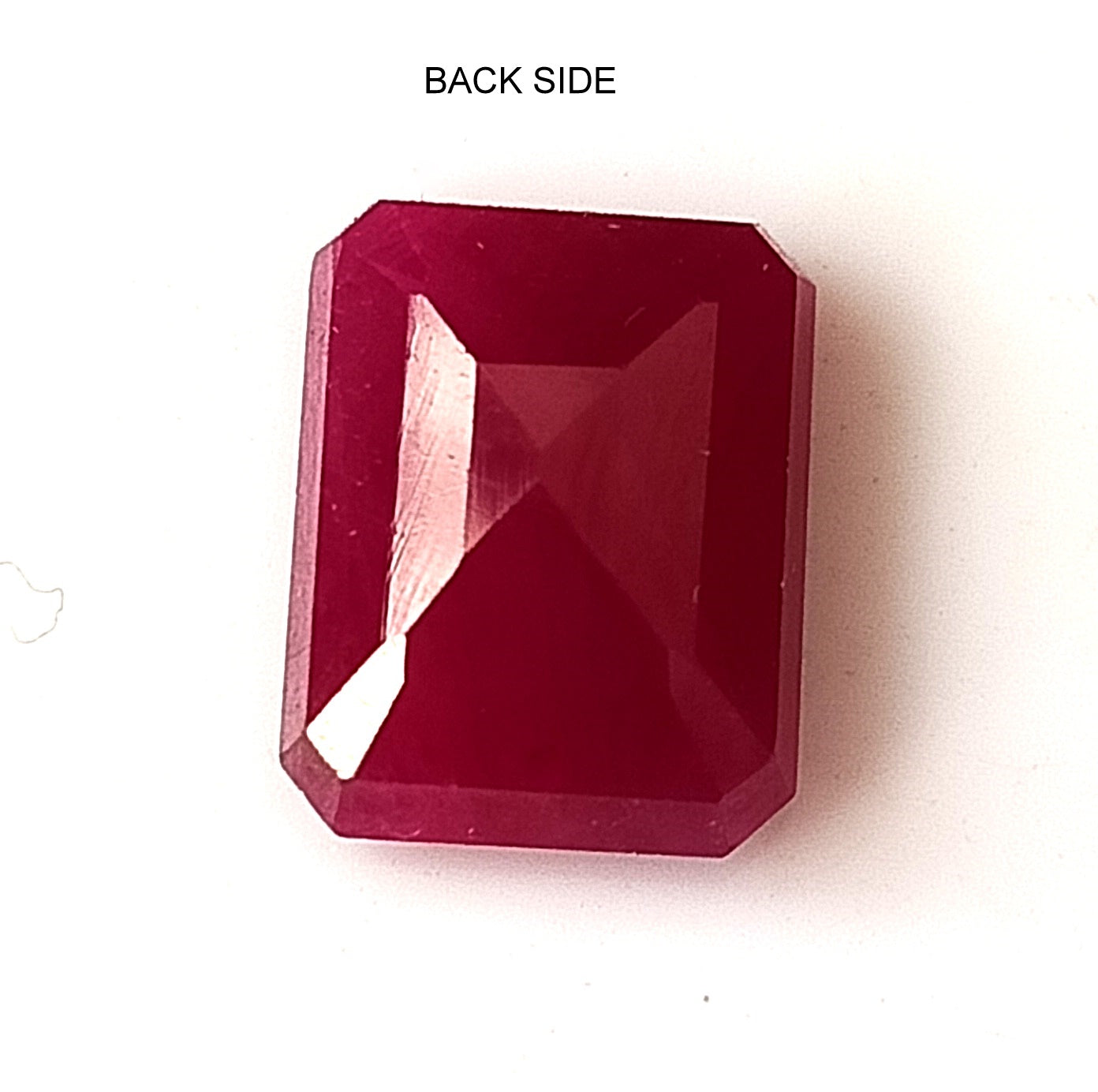5.55 Carat 8.8x11.5x4.6 (WXLXD) Natural Emerald Cut Mozambique Ruby