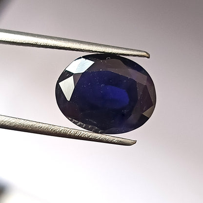 3.90 Carat 9X11.6X5.7 (WXLXD) Natural Faceted Oval Cut Iolite