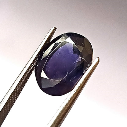 3.90 Carat 9X11.6X5.7 (WXLXD) Natural Faceted Oval Cut Iolite